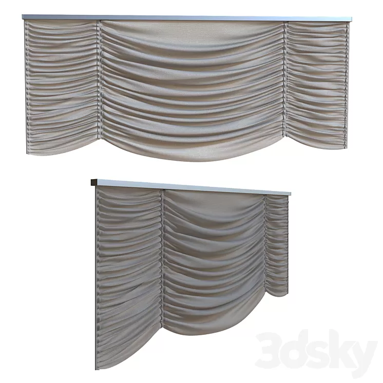 Roman blinds 1850mm 3D Model
