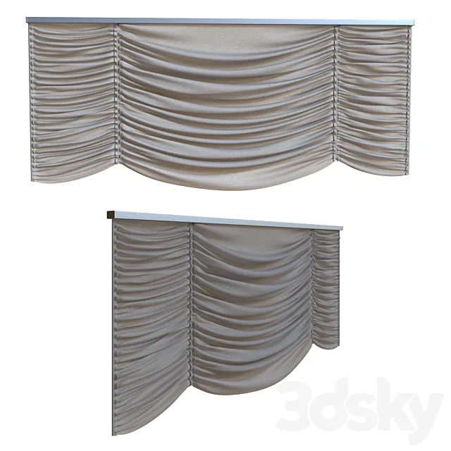 Roman blinds 1850mm 3DModel Roman blinds 1850mm 3DModel