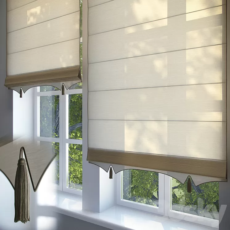 Roman blinds # 2 3D Model Roman blinds # 2 3D Model
