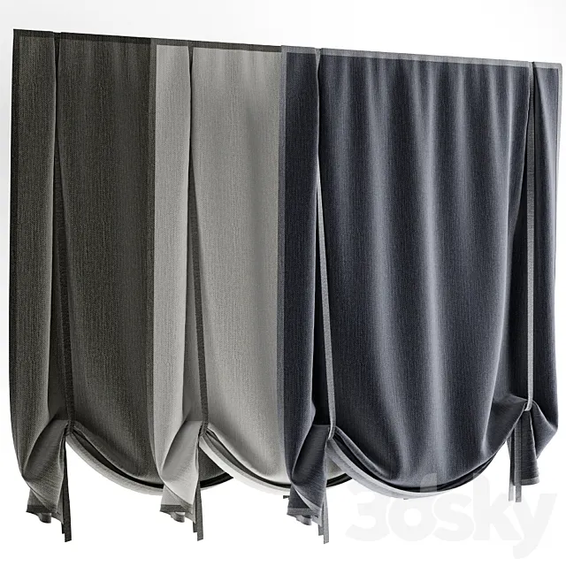 Roman blinds 22 3DModel Roman blinds 22 3DModel