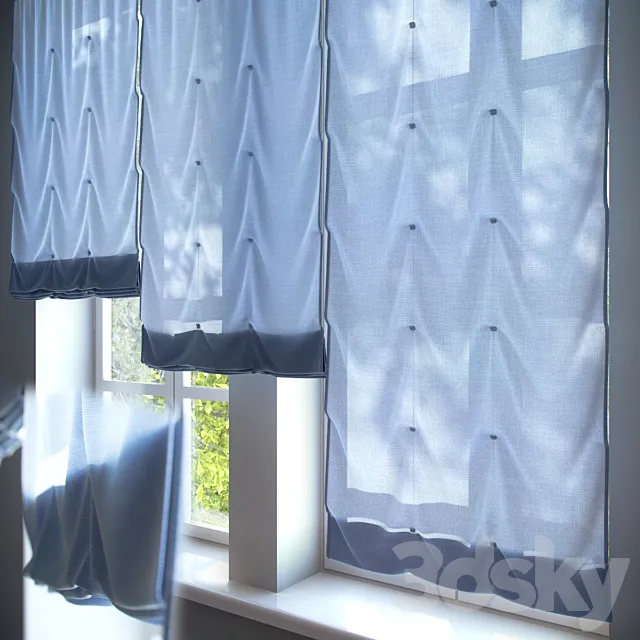 Roman blinds # 3 3D Model Roman blinds # 3 3D Model