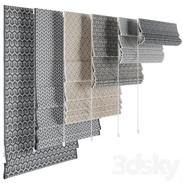 Roman blinds 39 3D Model