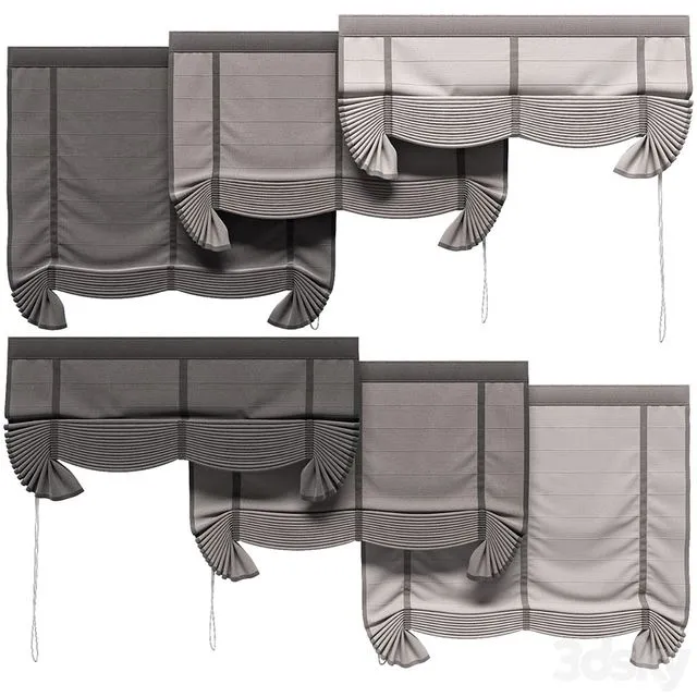 Roman blinds 4 3D Model