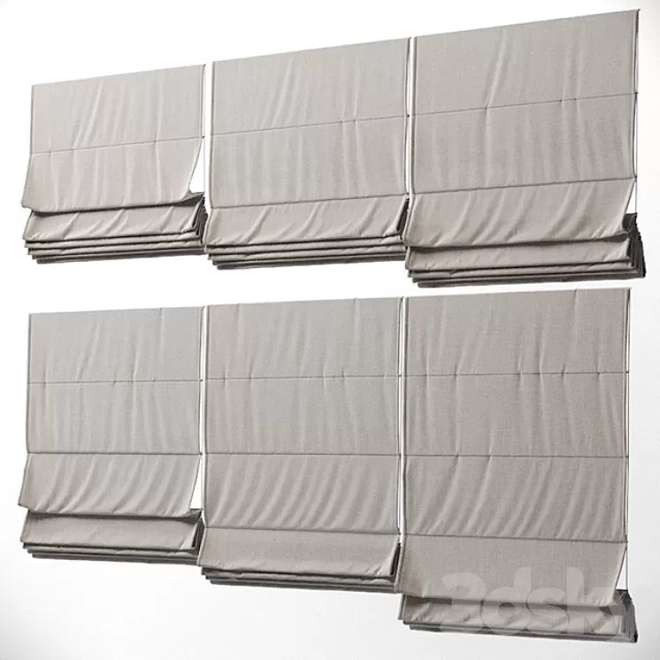 Roman blinds 5 3D Model