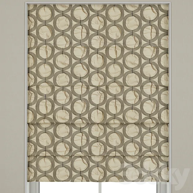 Roman blinds 5 3DModel Roman blinds 5 3DModel