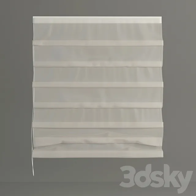 Roman blinds clear 3DModel