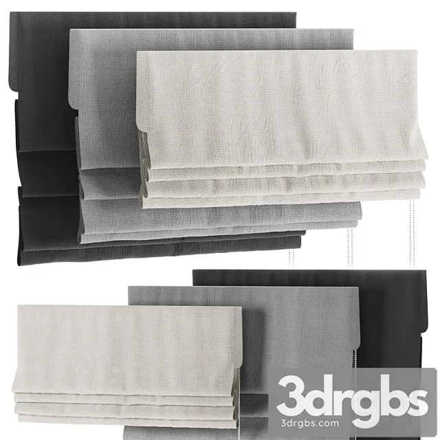 Roman Curtain 03 3D Model Download