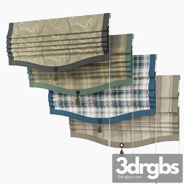 Roman curtain 1200 mm 04 05 1 3D Model Download