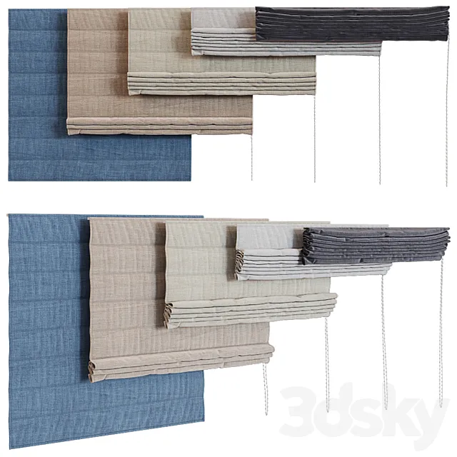 Roman curtain 3D Model Roman curtain 3D Model