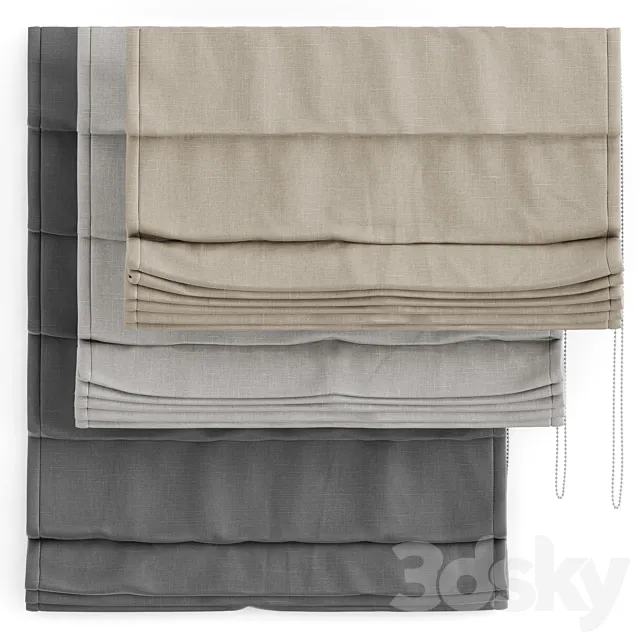 Roman curtain 3D Model