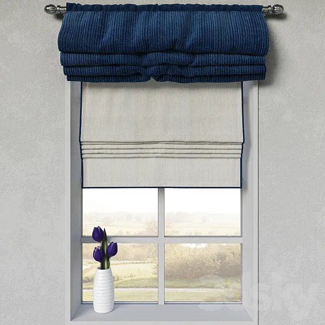 Roman curtain 3DModel Roman curtain 3DModel