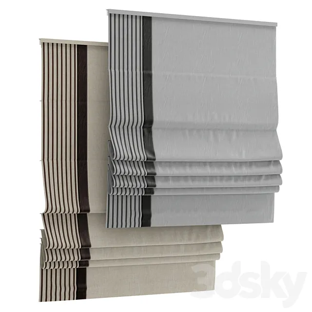 Roman curtain 65 3D Model Roman curtain 65 3D Model