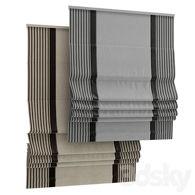 Roman curtain 66 3D Model Roman curtain 66 3D Model