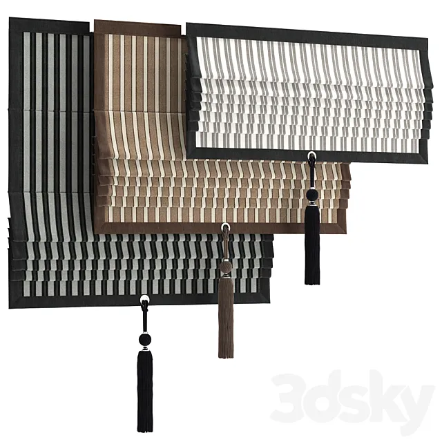 Roman curtain 70 part 2 3D Model Roman curtain 70 part 2 3D Model