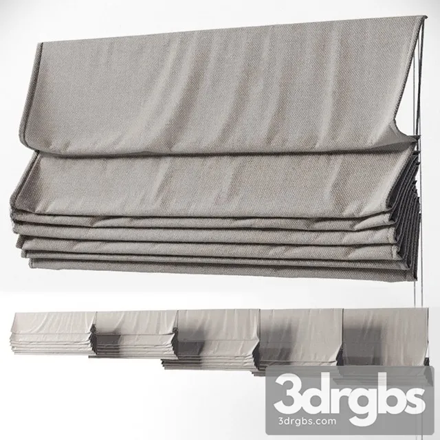 Roman Curtain Fabric 02 3D Model Download