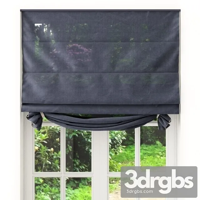 Roman Curtain Fabric 07 3D Model Download