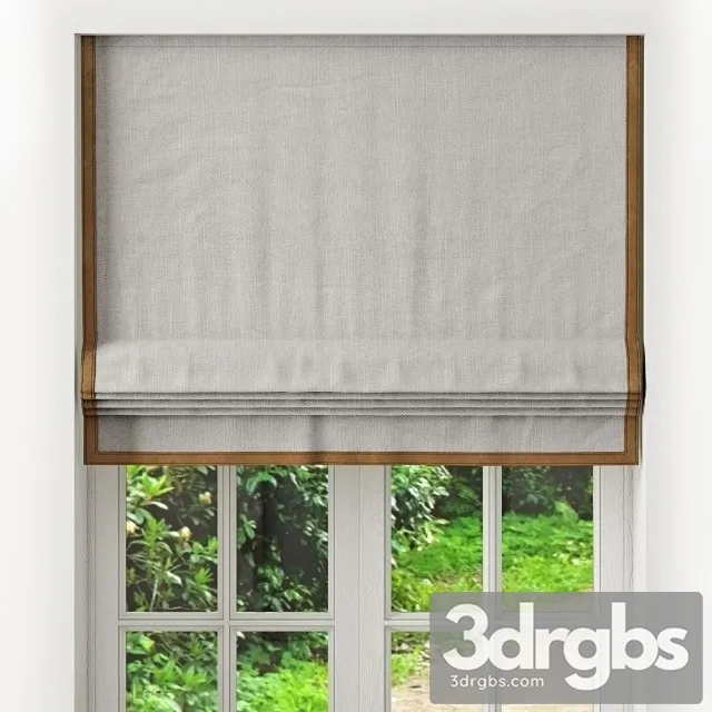 Roman Curtain Fabric 3D Model Download