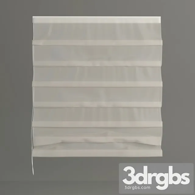 Roman Curtain Transparent 3D Model Download