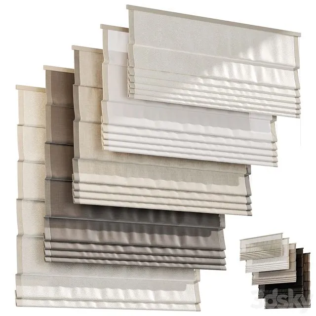 Roman curtains 03 3D Model Roman curtains 03 3D Model