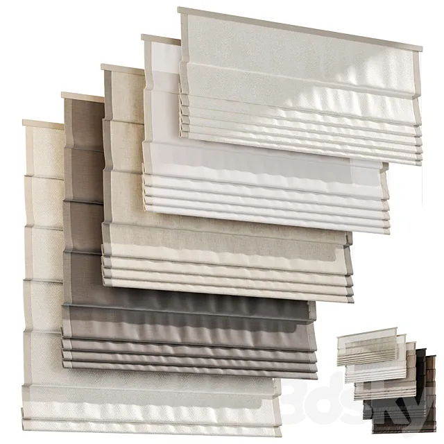 Roman curtains 03 Roman curtains 3D Model Roman curtains 03 Roman curtains 3D Model