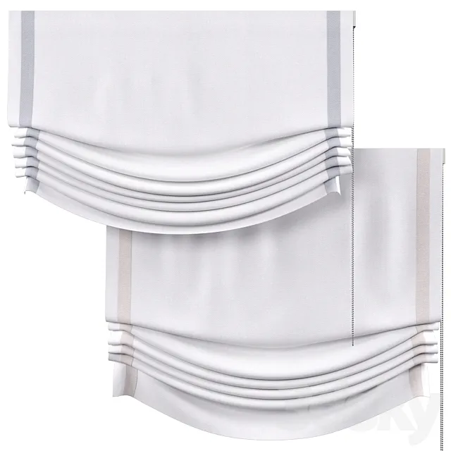 Roman Curtains 04 | Relaxed | Backhausen | Venus 3D Model Roman Curtains 04 | Relaxed | Backhausen | Venus 3D Model