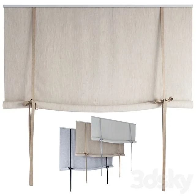 Roman Curtains 194 3D Model Roman Curtains 194 3D Model