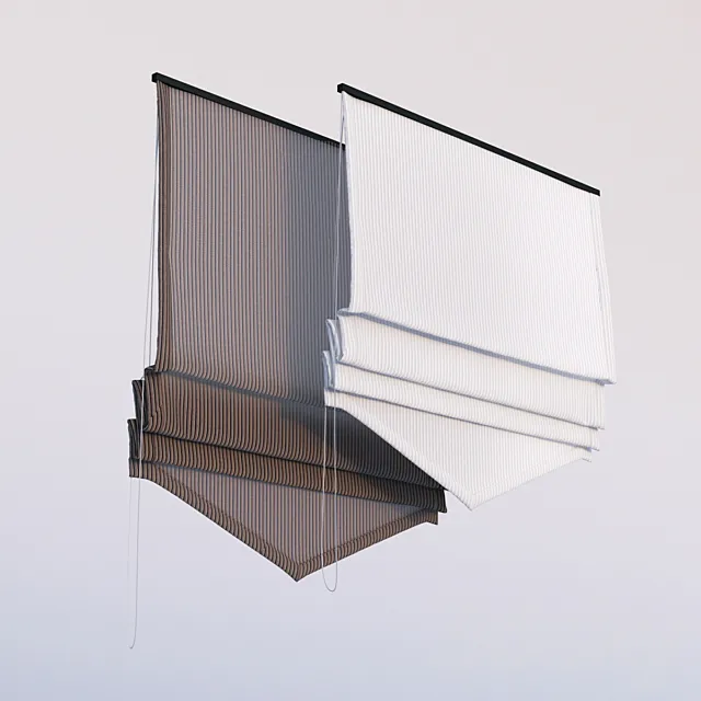 Roman curtains 3DModel