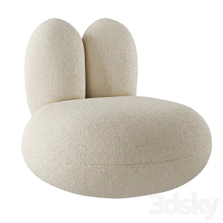 Roman Plyus Bunny chair 3D Model Free Download