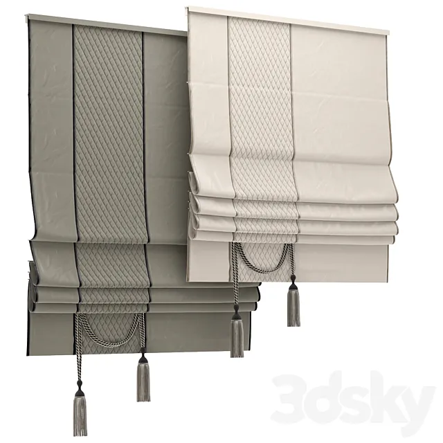 Roman shade 110 3D Model