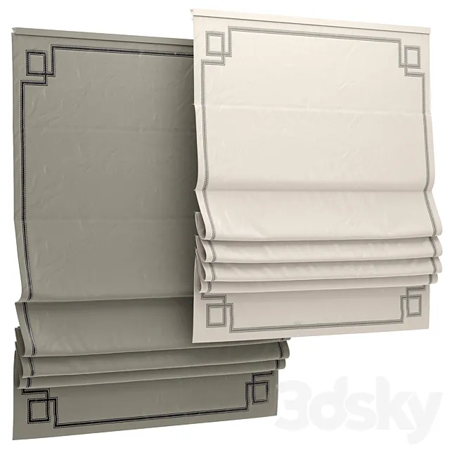 Roman shade 114 3D Model