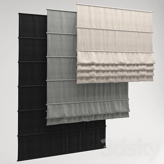 Roman Shade 22 3DModel