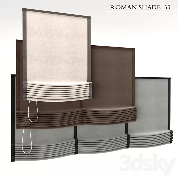 Roman Shade 33 3D Model