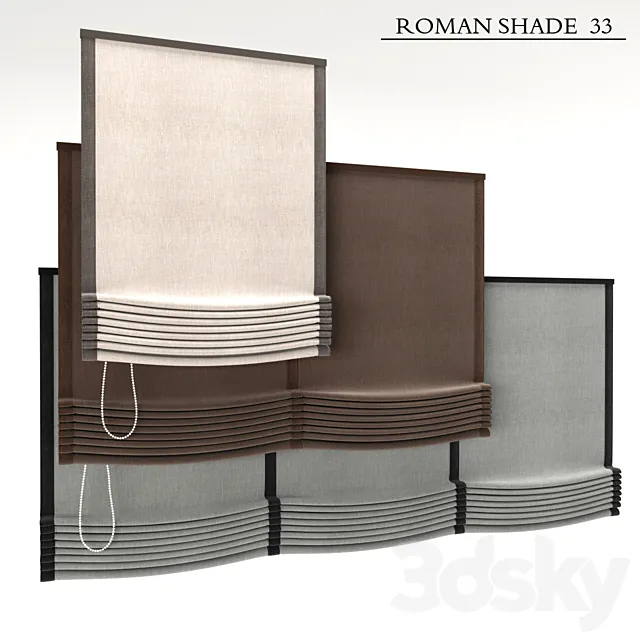 Roman Shade 33 3DModel