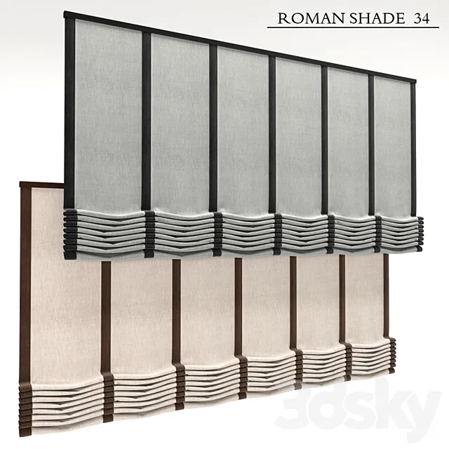 Roman Shade 34 3DModel