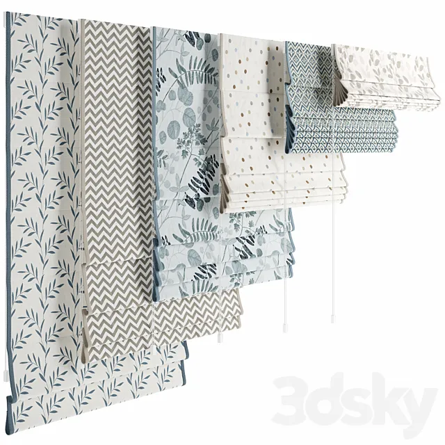 Roman shades 41 3DModel Roman shades 41 3DModel