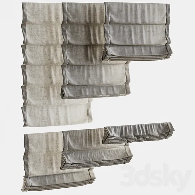 ROMAN_BLINDS_01 3D Model ROMAN_BLINDS_01 3D Model