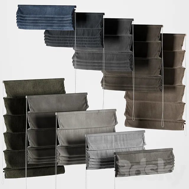 ROMAN_BLINDS_04 3D Model ROMAN_BLINDS_04 3D Model