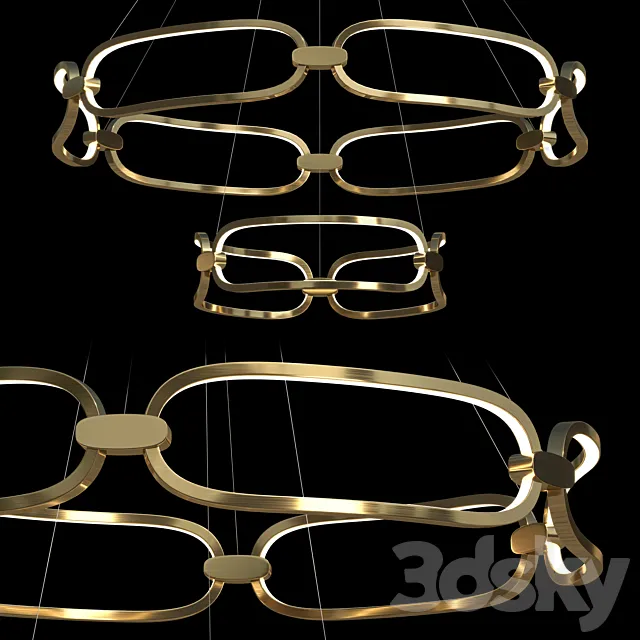 Romatti nimfa chandelier 3D Model