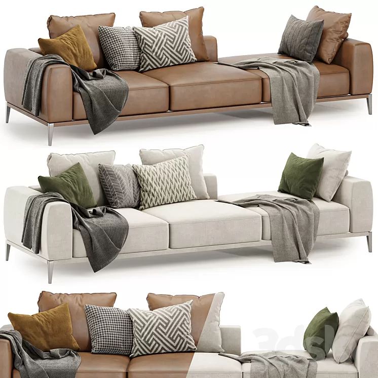Romeo lounge sofa by Flexform 3D Model Free Download