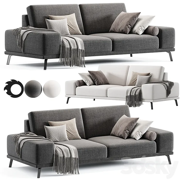 Ron Sofa By Divan Ru 3D Model Free Download