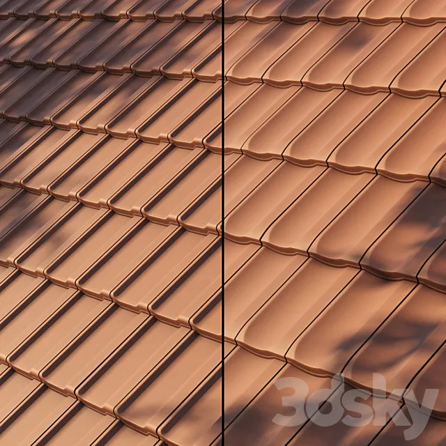 Roof Tiles 3D Model Roof Tiles 3D Model