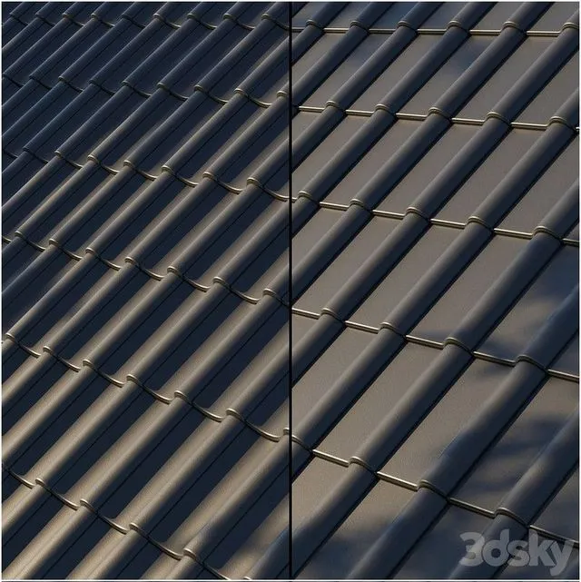 Roof Tiles 3D Model