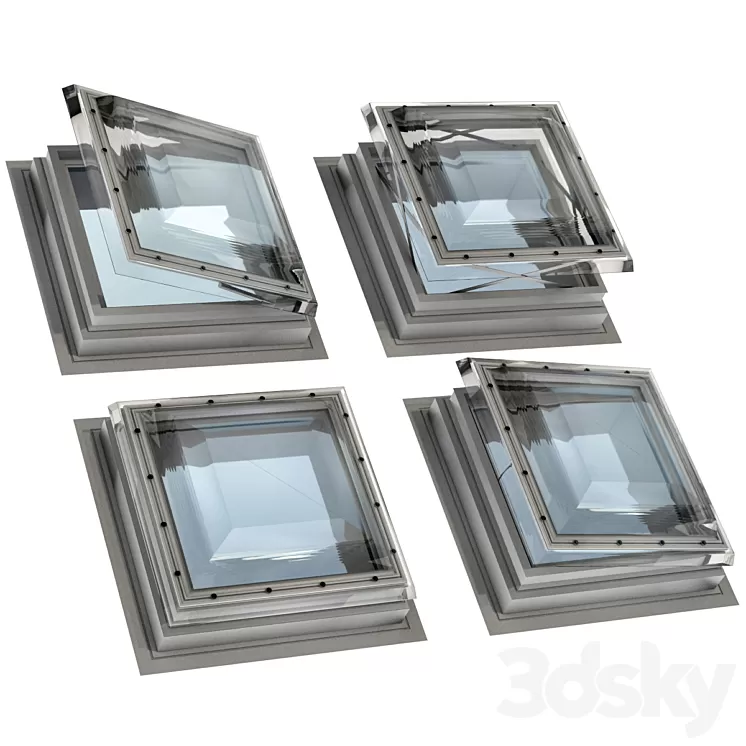 Roof window hatch aerator dormer attic skylights 3D Model Free Download