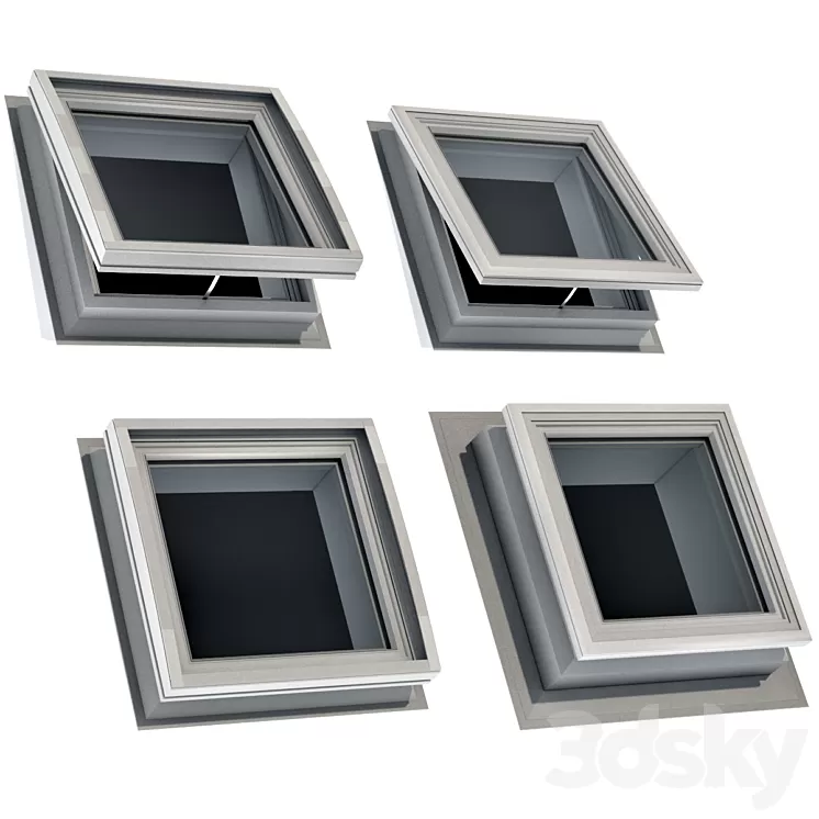 Roof window hatch aerator dormer attic skylights 3D Model Free Download