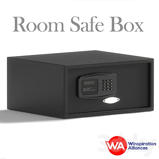 Room Safe Box (WA1029B) 3D Model