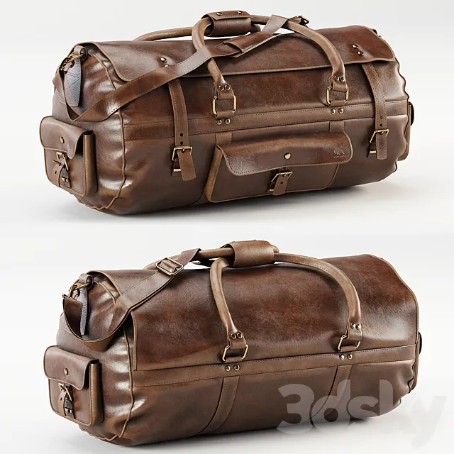 Roosevelt Buffalo Leather Travel Duffle Bag 3DModel Roosevelt Buffalo Leather Travel Duffle Bag 3DModel