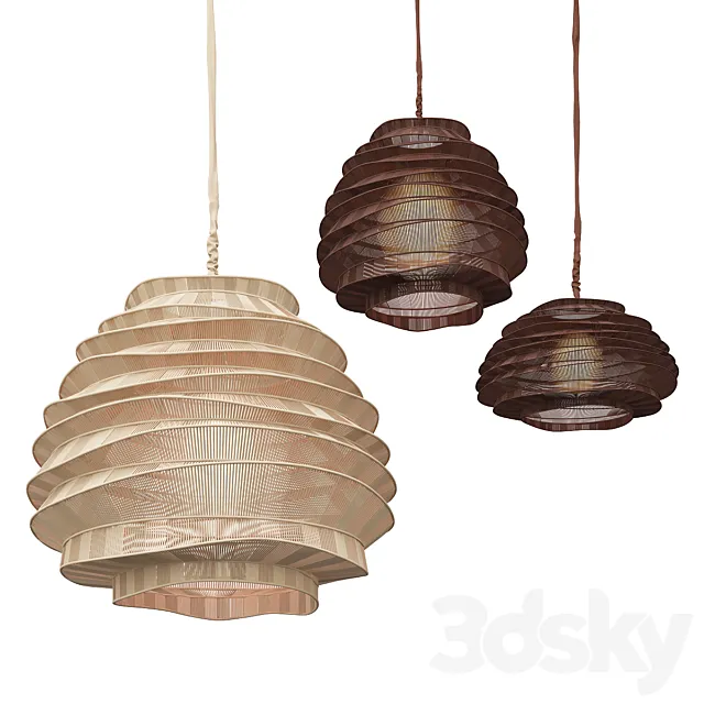 Roost Bamboo Cloud Chandeliers 3DModel