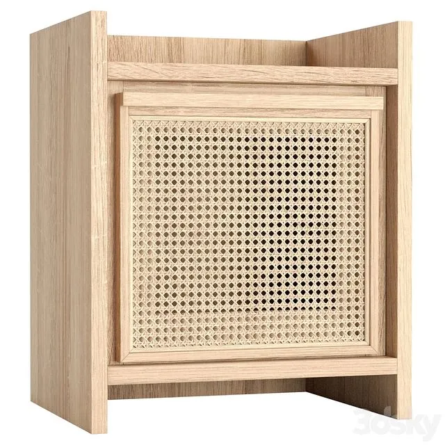 Roots Side Table European Oak 3D Model Roots Side Table European Oak 3D Model