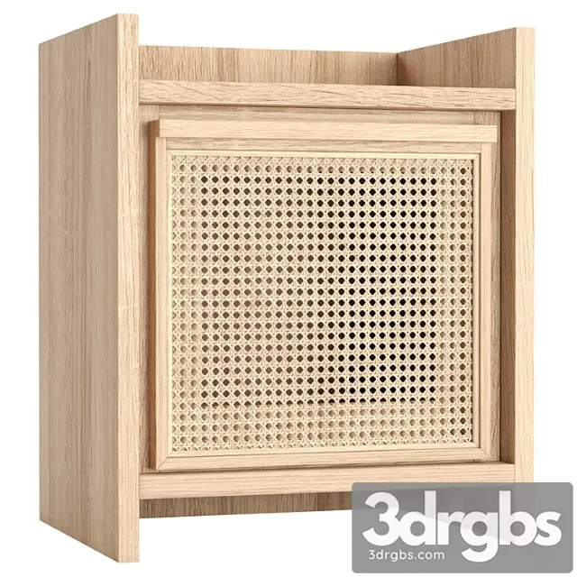 Roots Side Table European Oak 3D Model Download