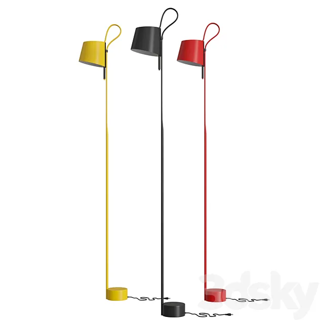 Rope Trick Floor Lamp 3D Model Rope Trick Floor Lamp 3D Model